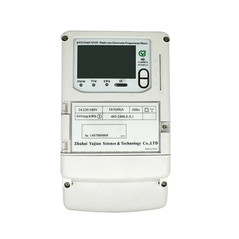 Three Phase 3p4w Electronic Meter with CPU Card