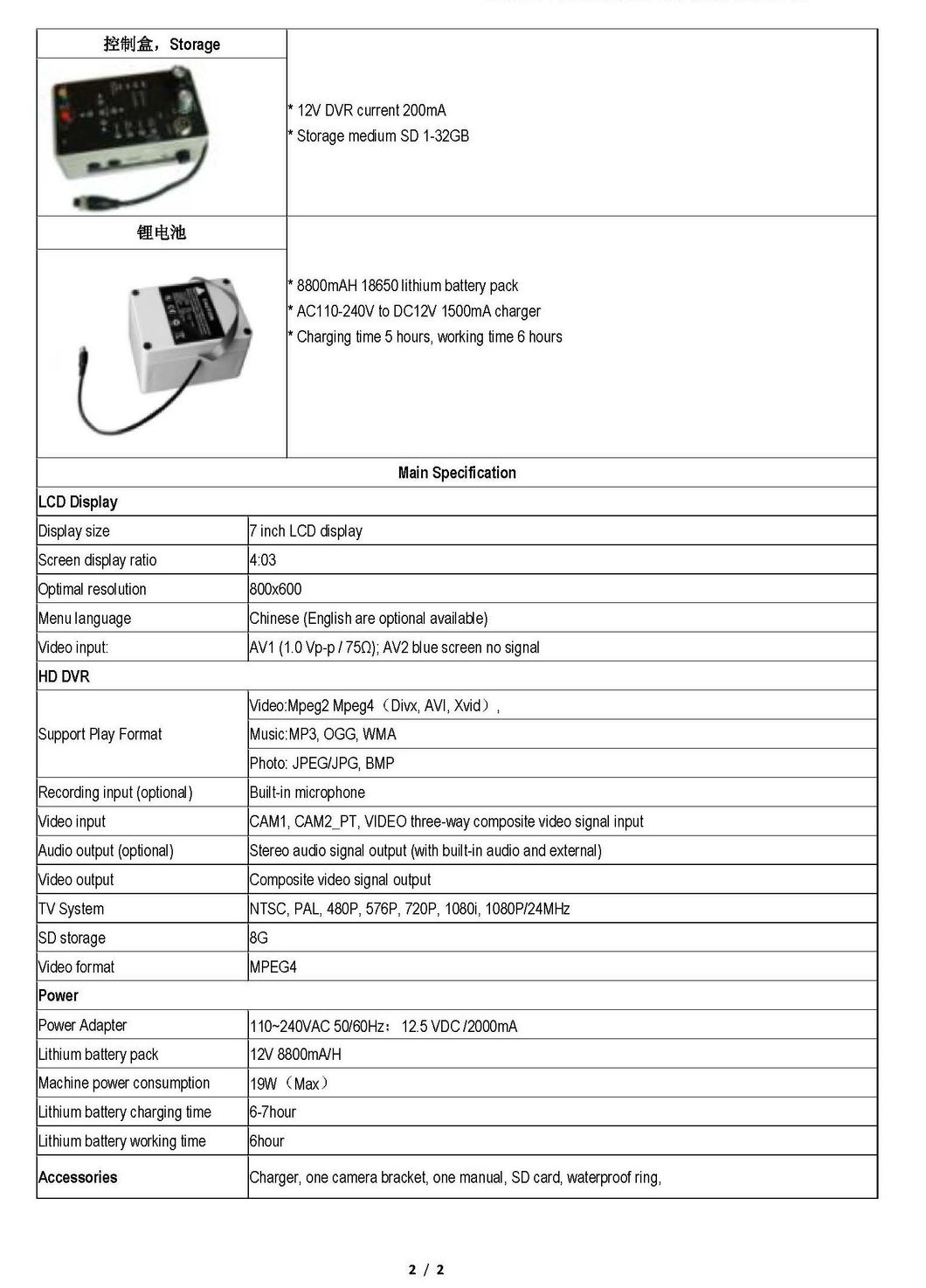 Underground Borehole Video Image Geographic Surveying Inspection Machine