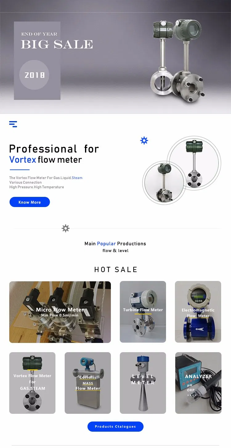 Vortex Street Principle Flow Meter