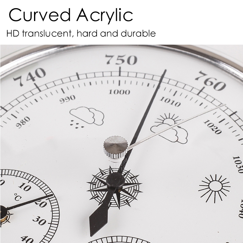 Wall Mounted Multifunction Thermometer Hygrometer High Accuracy Pressure Gauge Air Weather Instrument Barometers