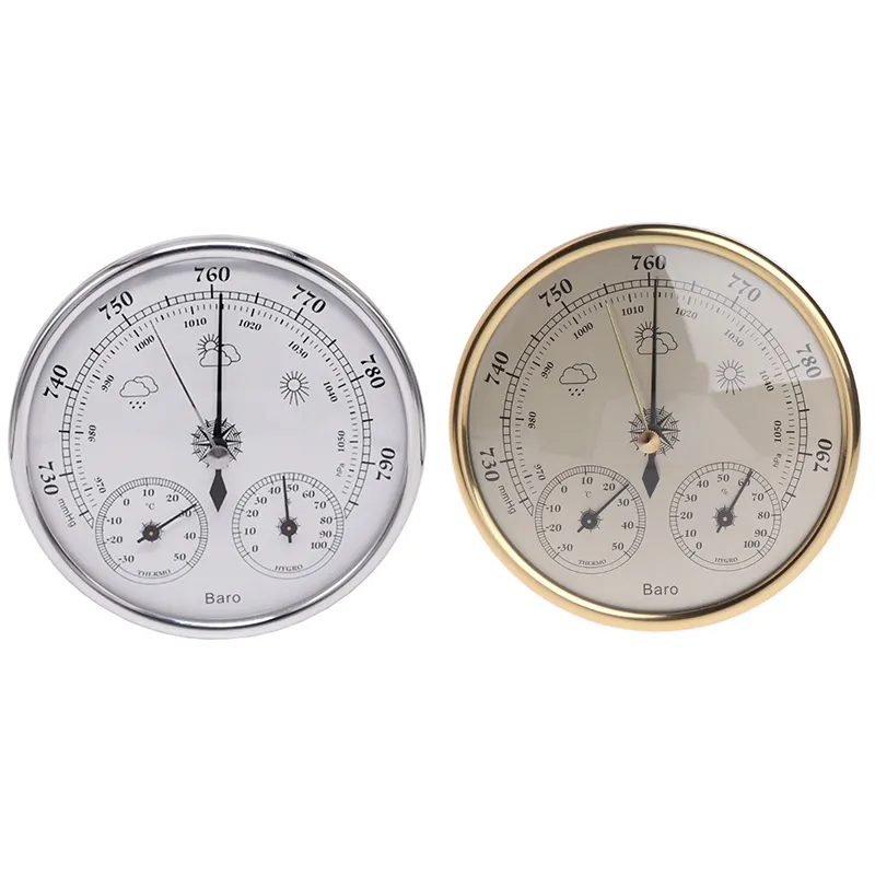 Wall Mounted Multifunction Thermometer Hygrometer High Accuracy Pressure Gauge Air Weather Instrument Barometers