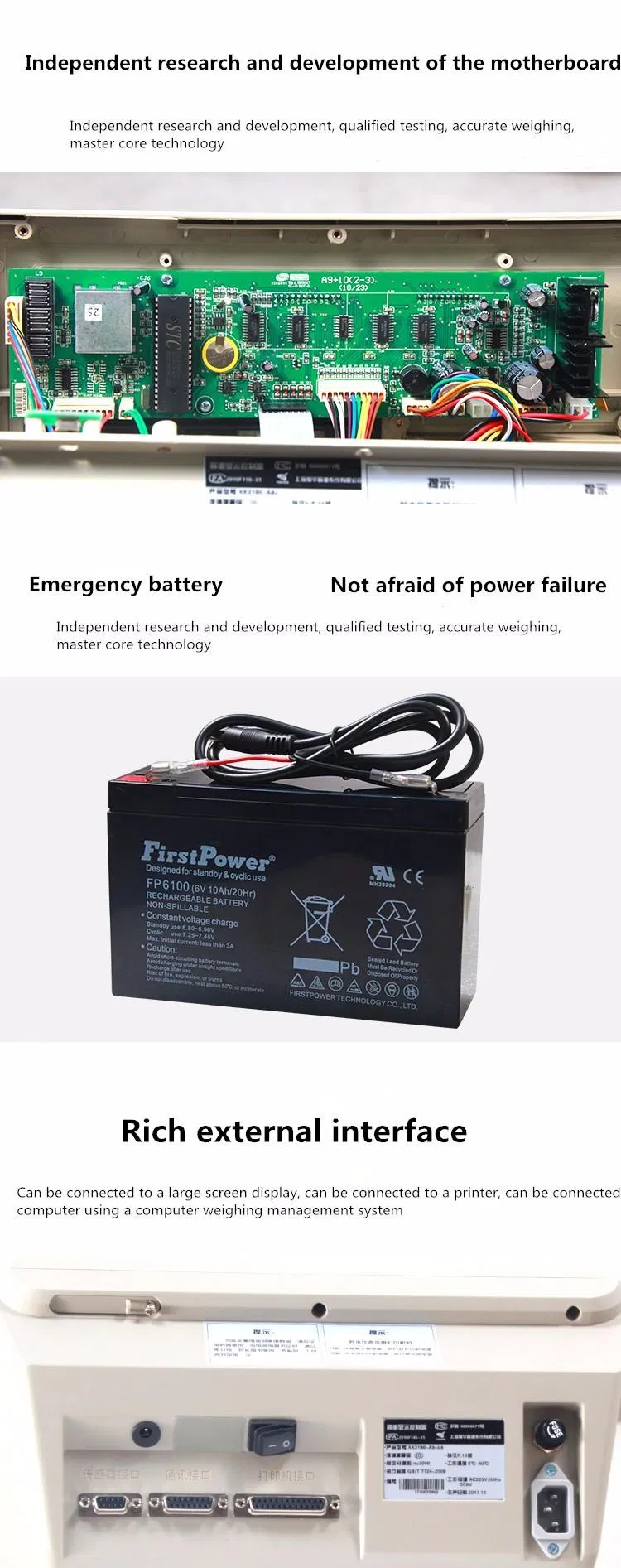 Yaohua A9 Weighing Display Indicator for Weighing Apparatus