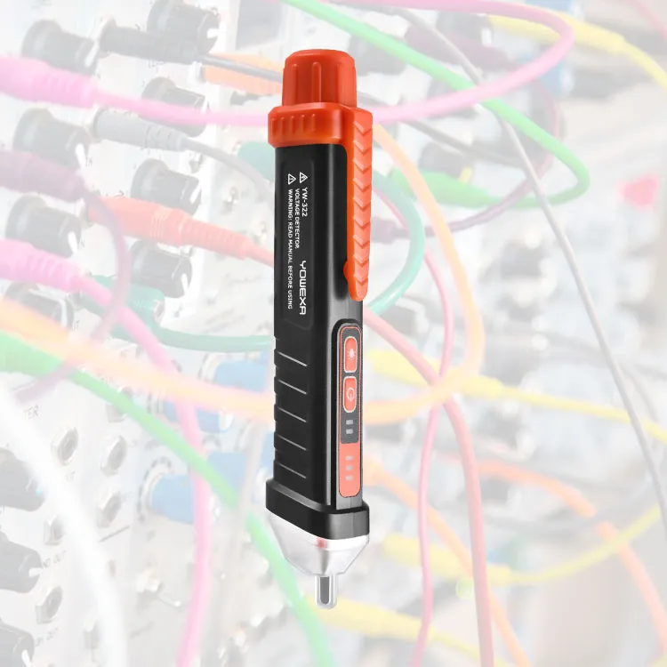 Yw-322 LED Flashlight AC 12V-1000V/48V-1000V Non-Contact Voltage Tester Pen for Live/Null Wire Judgment Breakpoint Test