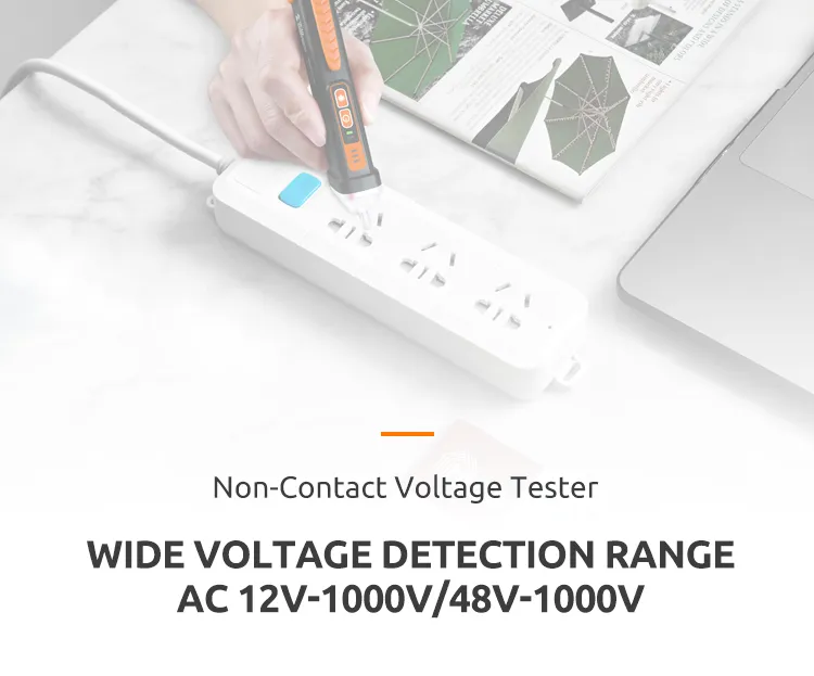 Yw-322 Non-Contact Voltage Tester with Dual Range AC 12V-1000V/48V-1000V